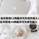 31省份新增11例确诊均为境外输入/31省区市新增10例确诊均为境外输入